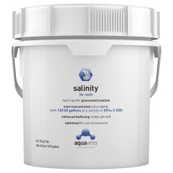 SALINITY 15.7 kgs / 34 lbs